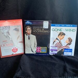 DVD Collection: The Queen, To Kill a Mockingbird, Gone with the Wind